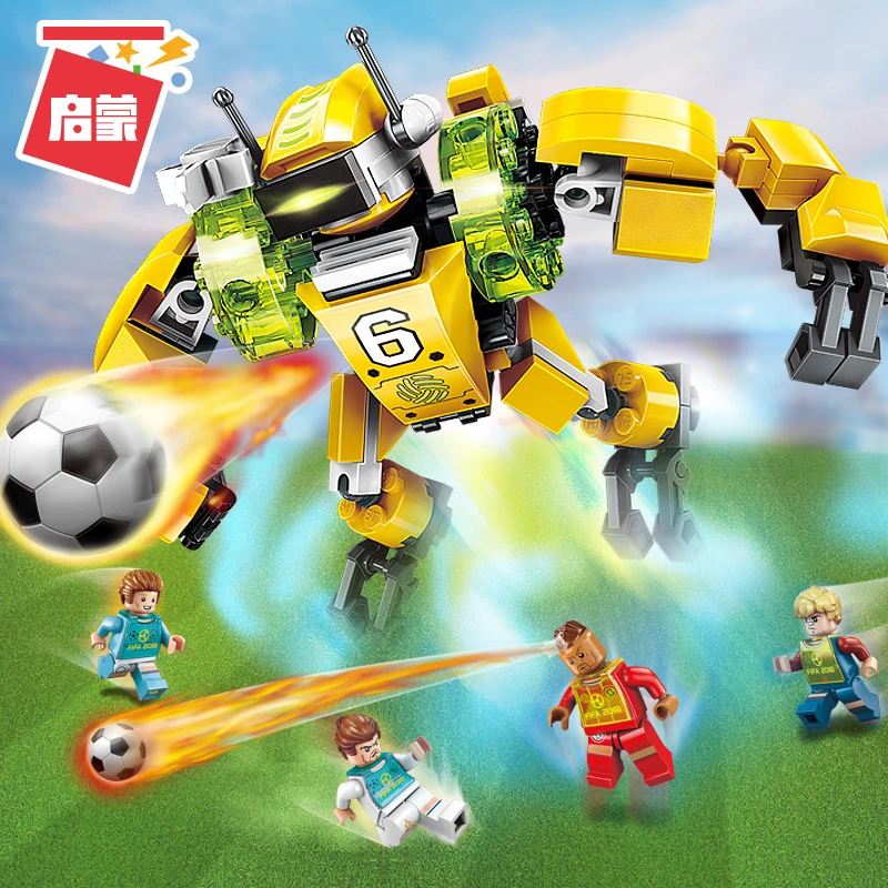 Развивающие блоки креативный мастер-пазл лега 3001 робот футбол наборы сборные