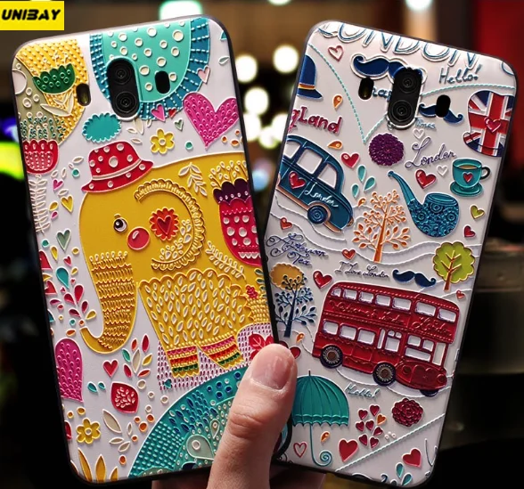 Huawei Mate 10 Mate10 Pro Case Unibay Brand Silicon case Cover For mate Cute Patterned back cover |