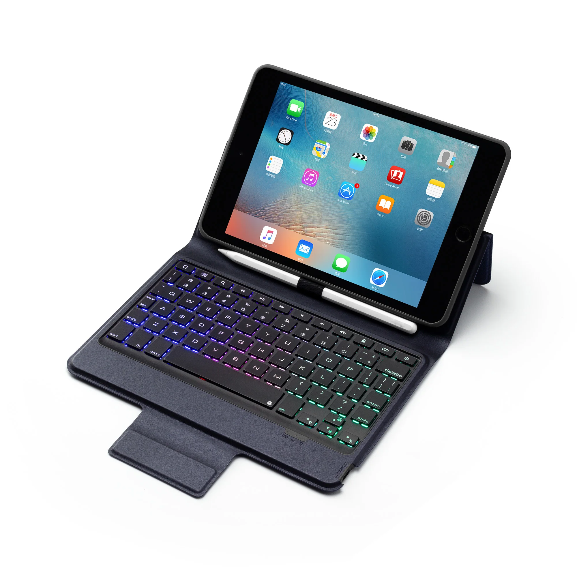 Кожаный чехол с беспроводной клавиатурой Bluetooth для iPad mini 4 5 7 держатель Цветной
