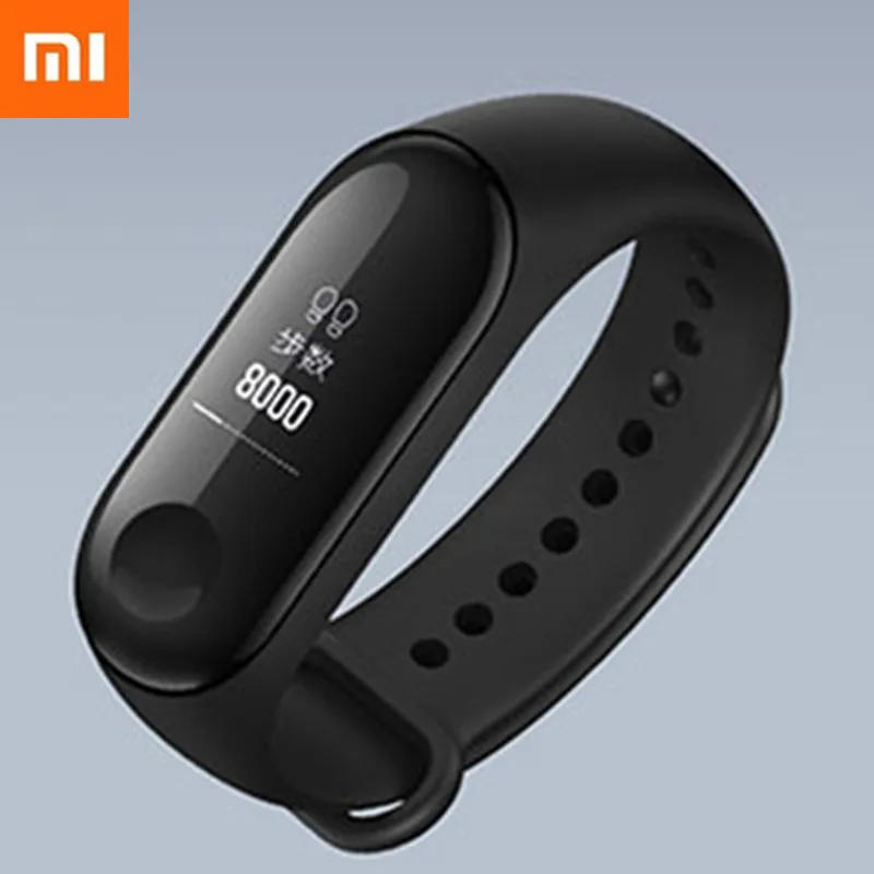 Оригинальный Xiaomi mi группа 3 Смарт-браслет Фитнес браслет Группа большой