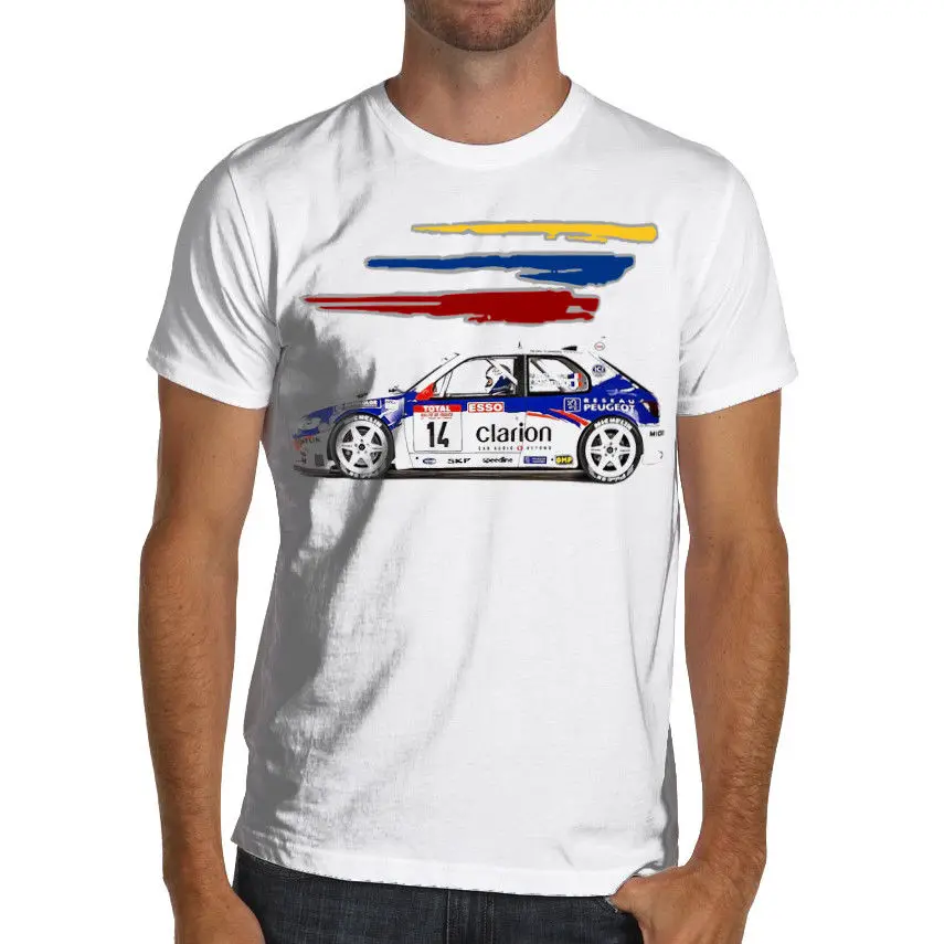 Комплект макси с принтом машины F2 Super 2000 Rally WRC мягкая хлопковая футболка