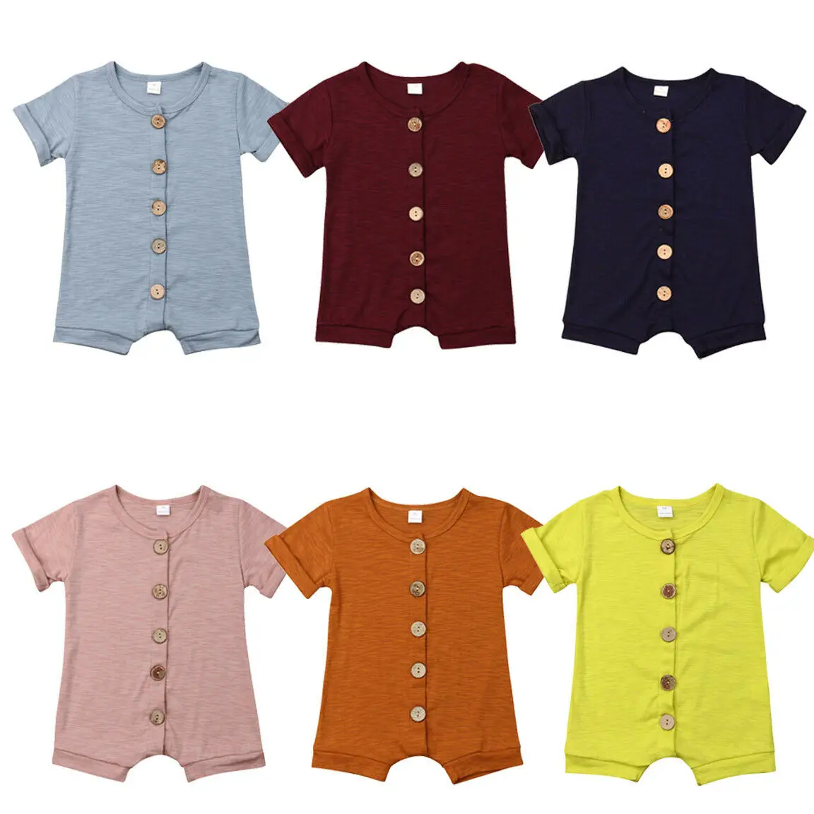 Повседневная одежда для новорожденных мальчиков и девочек летний хлопковый