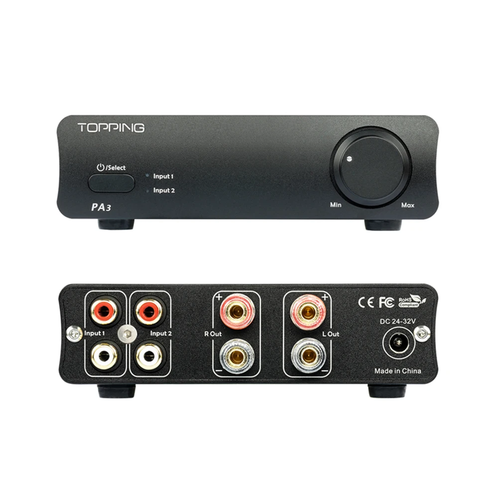 TOPPING PA3 Настольный усилитель HiFi аудио TDA7498E цифровой мощности 80 Вт|digital amplifier|amplificador