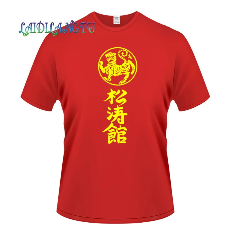 Новые футболки Kanji Shotokan Karate Songtao Hall мужские хлопковые летние стильные с коротким