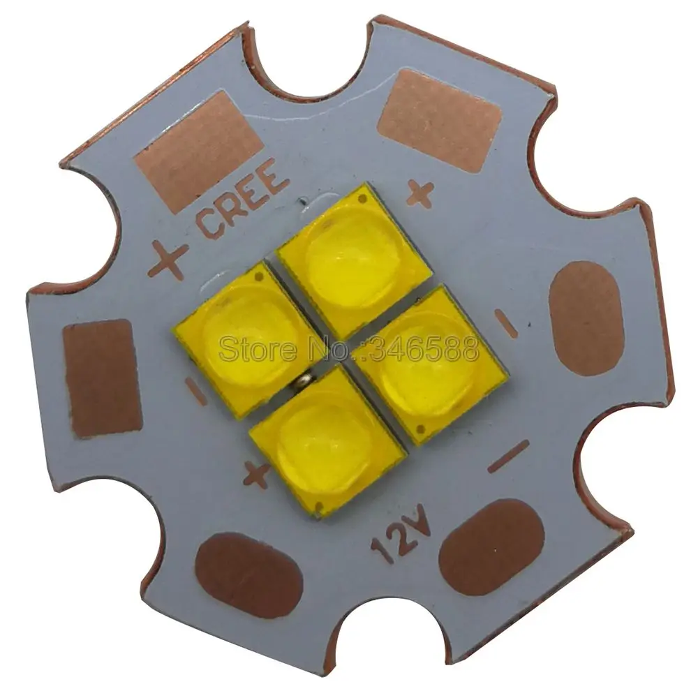Светодиодный чип излучатель 3 В/6 в/12 В Cree XPG3 4 чипа светодиода 24 Вт холодный белый