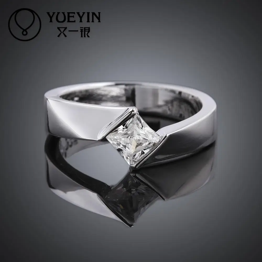 Блестящий кубический циркон камень CZ серебряный модный стиль женщины/человек