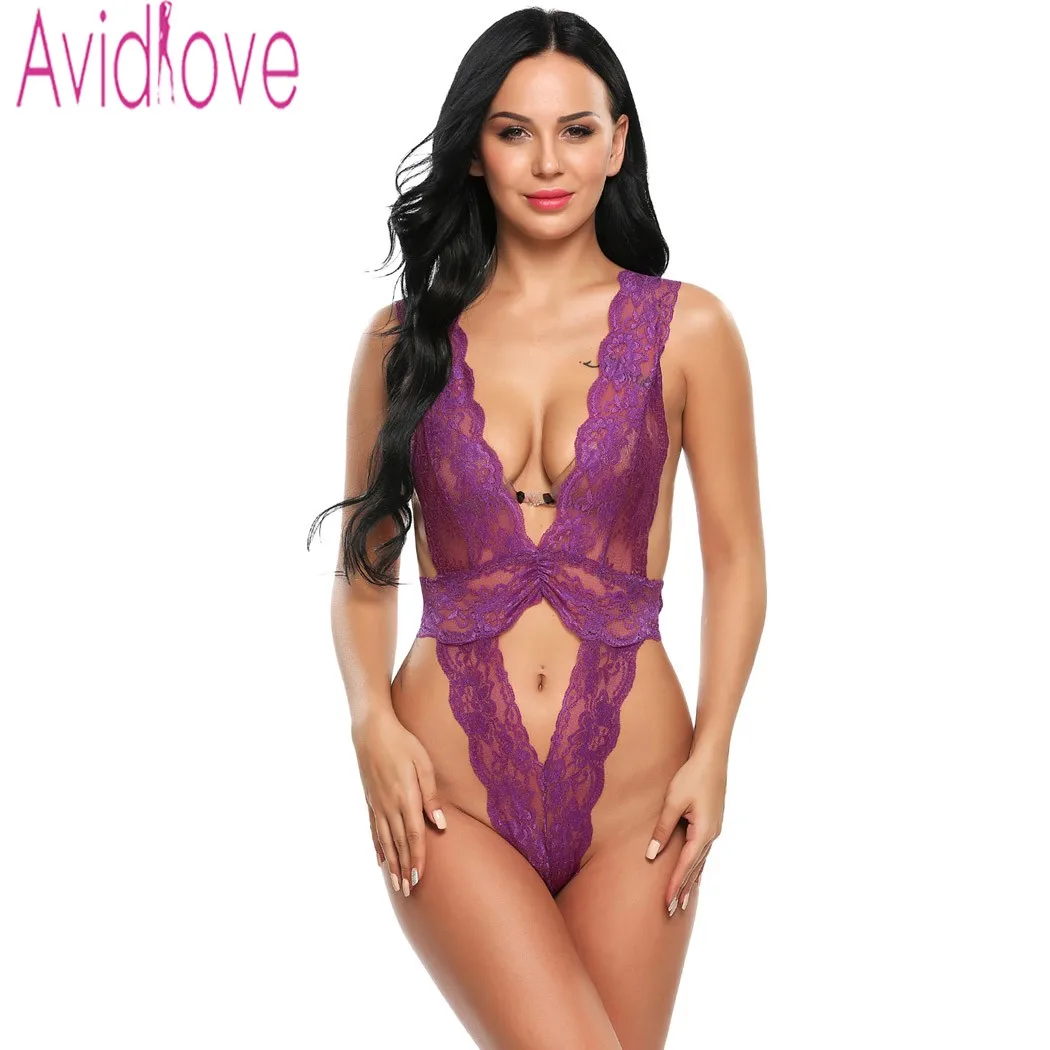 Женское нижнее белье Avidlove кружевная Пижама с глубоким треугольным вырезом и