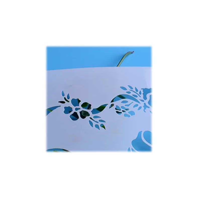 23*12 см цветок бантом DIY Многослойные трафареты настенная живопись записки раскраска тиснильный альбом шаблон для декораций