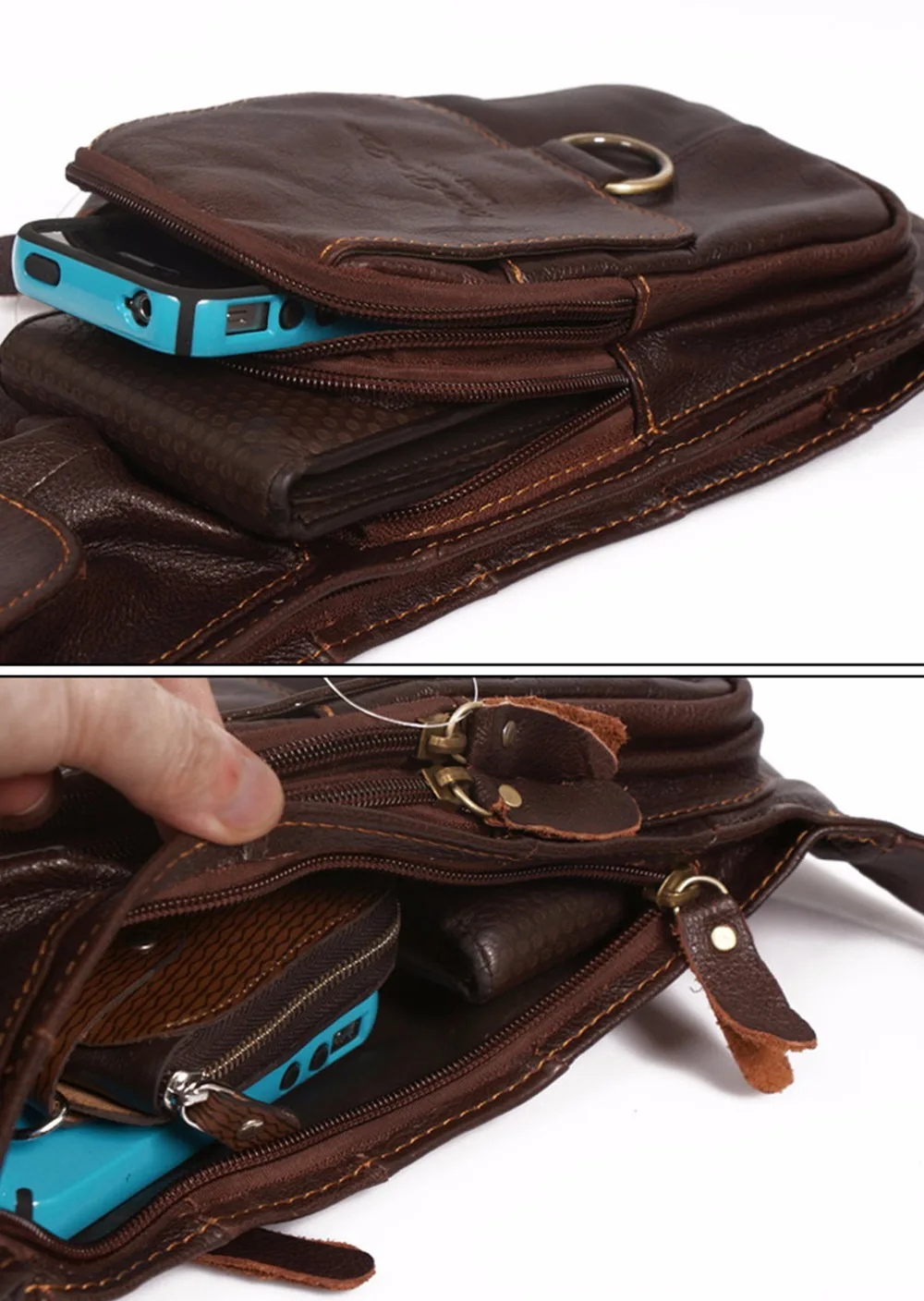 100% натуральная кожа воловья мужская сумка через плечо дорожная для верховой езды