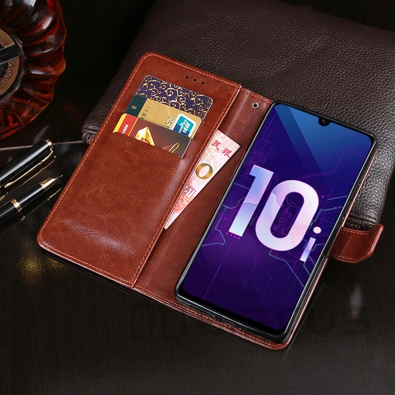 Wallet Case For Huawei Honor 10i HRY LX1T 6.21 inch Phone Capa Cover HRY-LX1T 6.21&quot Flip Leather | Мобильные телефоны и