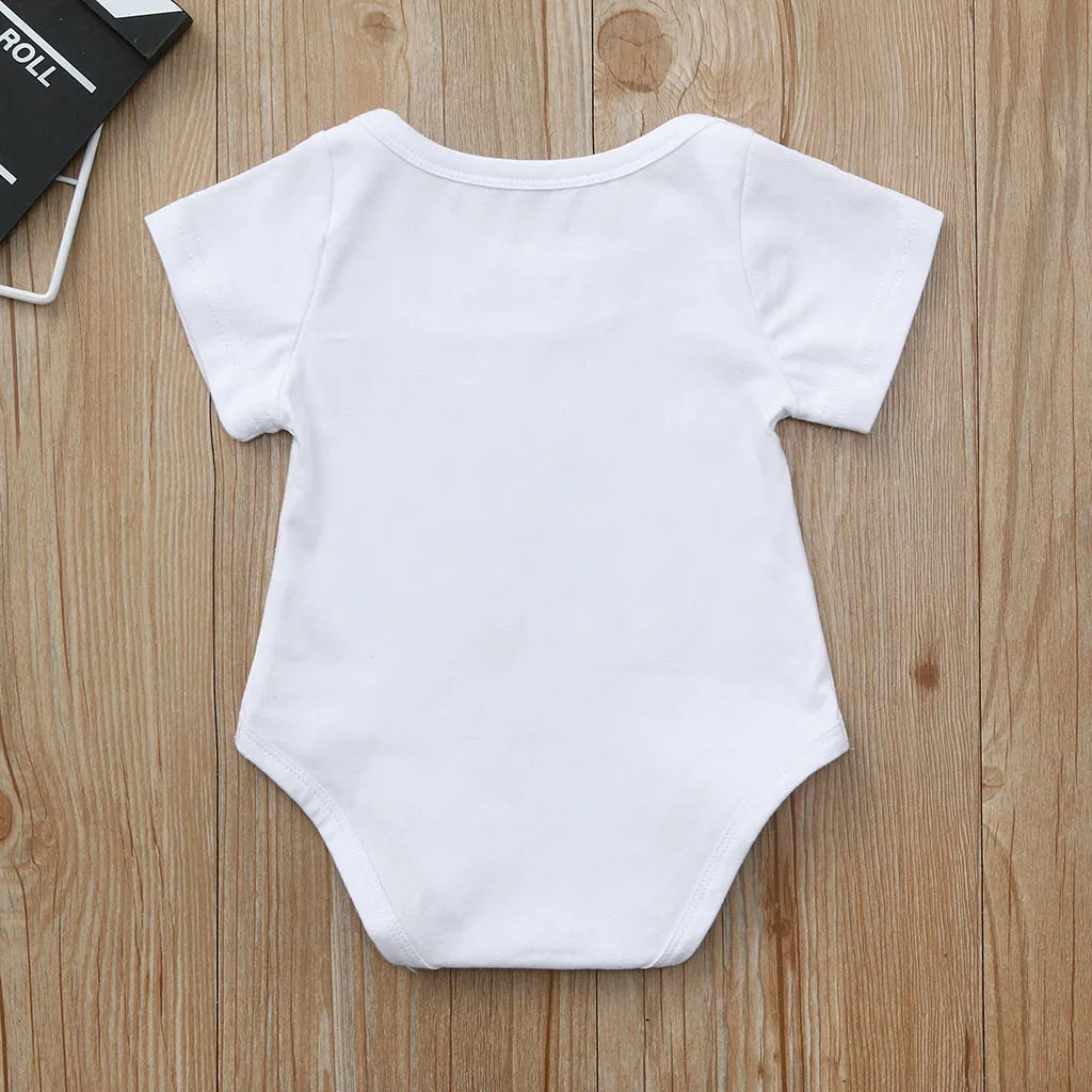 Детские летние комбинезоны с коротким рукавом и буквенным принтом | Мать ребенок