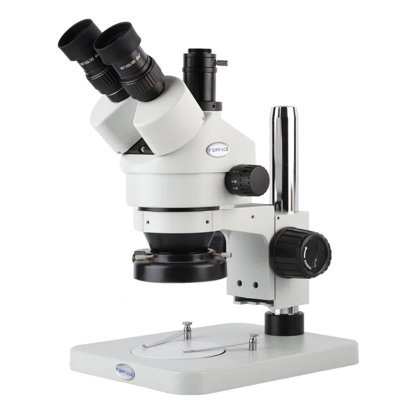 Микроскоп 7X 45X стереомикроскоп с широким диапазоном светодиодный цифровой