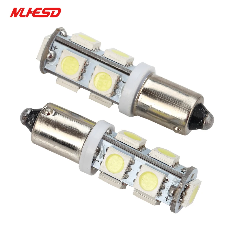 10 шт DC 24 в 12 В авто BA9S 9smd 5050 широкий номерной знак для чтения угловой отделка белый