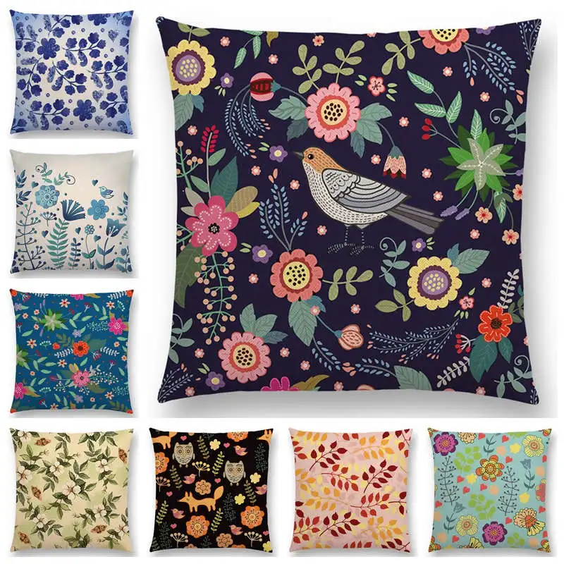 Женский винтажный Чехол для подушки с изображением цветов|cushion cover pillow case|cushion
