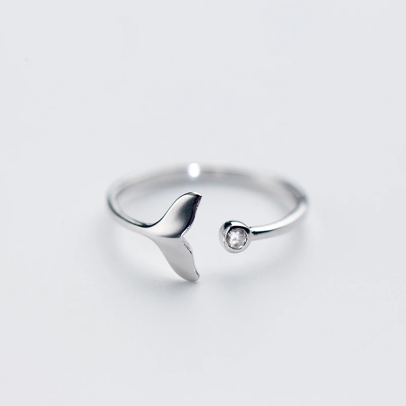 MloveAcc 100% 925 Sterling Silver Fashion Women Mermaid Tail Rings for Girls Tear Jewelry | Украшения и аксессуары