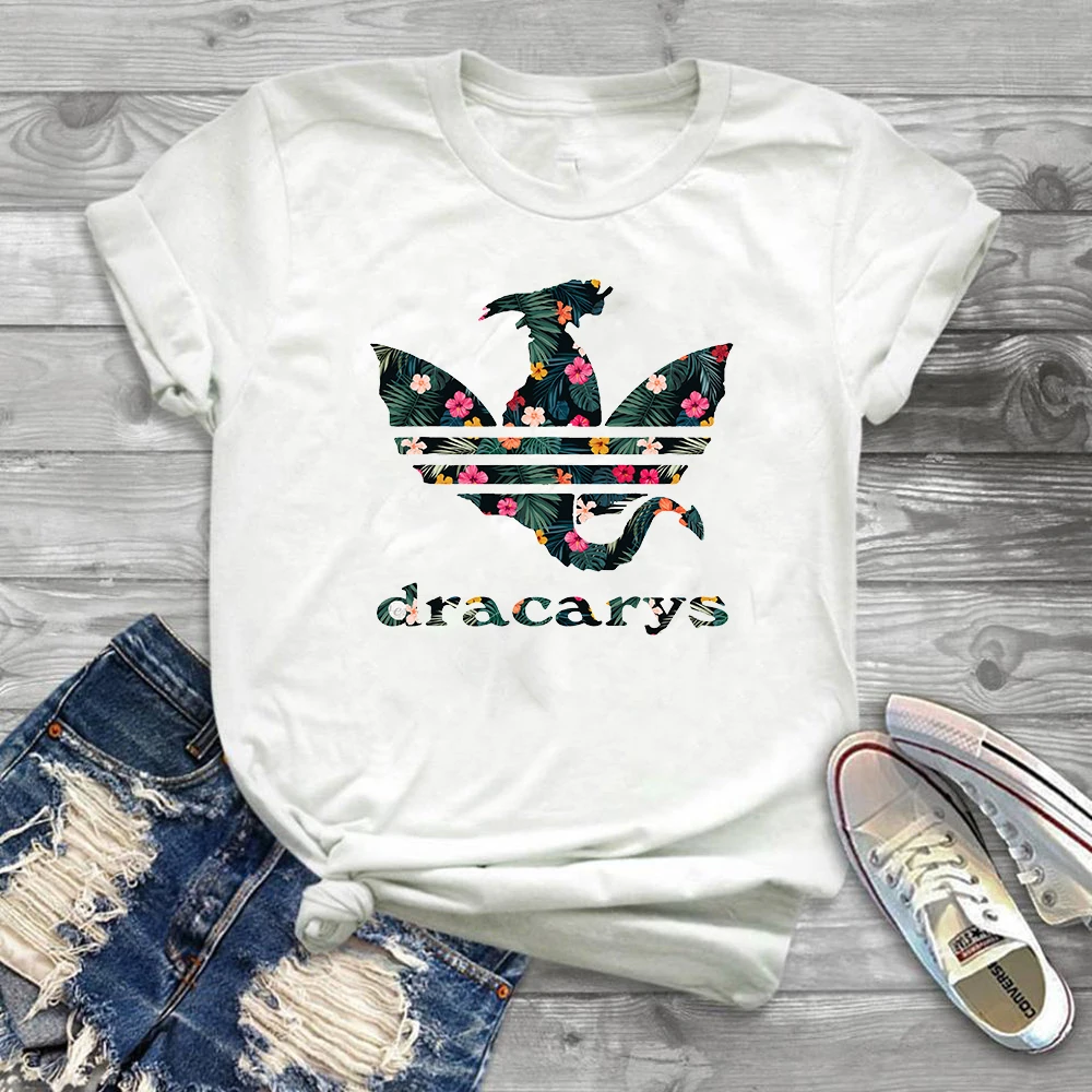 Dracarys футболка для женщин Игра престолов Летняя мама дракона Harajuku Camisetas футболки