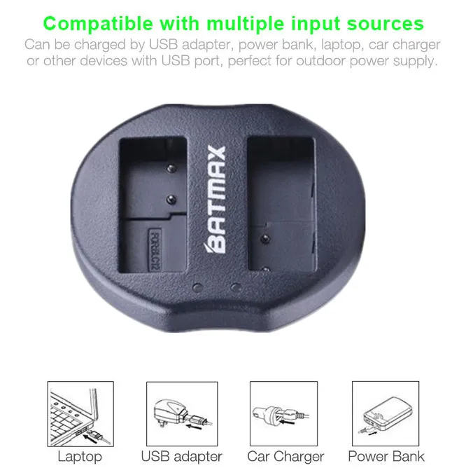 3 шт. DMW-BLC12 DMW BLC12 DMWBLC12 аккумуляторная батарея+ USB двойное зарядное устройство для Panasonic DMC GH2 G5 G6 V-LUX4 DMC-GH2 FZ1000
