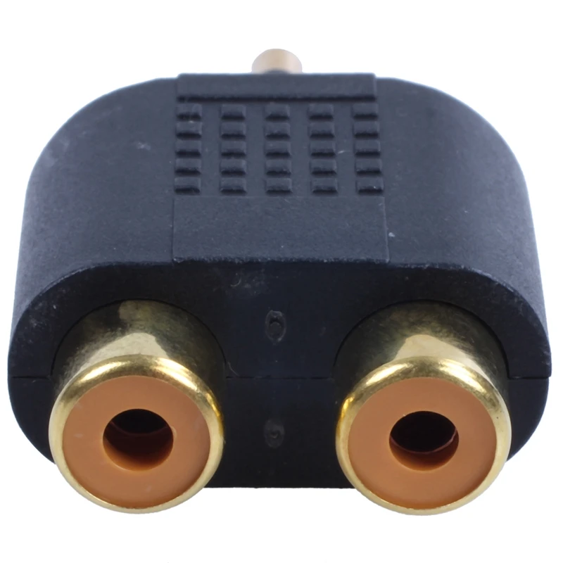 Новый адаптер 1/8 &quot3 5 мм Jack на 2 RCA Y Splitter Stereo Male 2x Female Gold Mini|Кабели HDMI| |