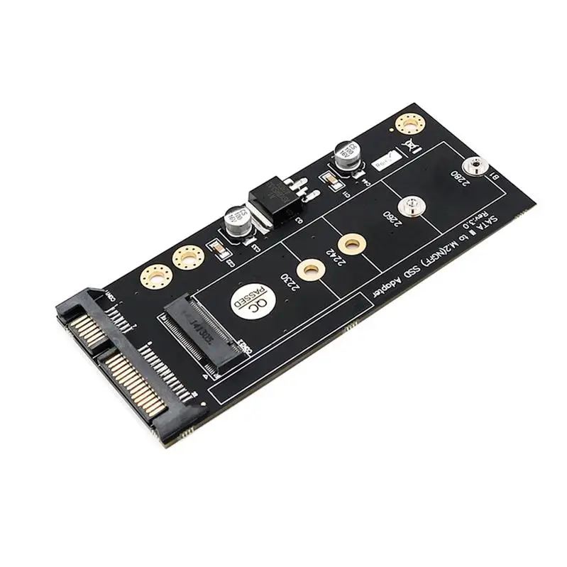 HL SATA III адаптер для SSD позволяет конвертировать M.2 KEY B SSD в стандартный SATA 2," с 3,5 HDD Cage - Цвет: Черный