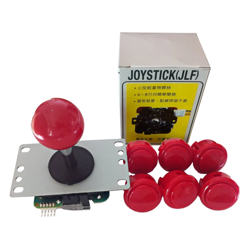 Оригинальный Джойстик Sanwa JLF TP 8YT с 6 OBSF 30 кнопки для Аркада jamma игровой набор|original