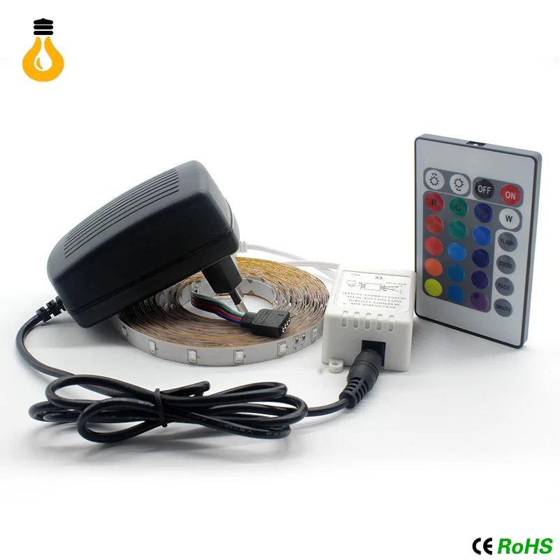 Новый белый/синий/желтый/красный/зеленый 5 м RGB 3528 Светодиодная лента диод 300