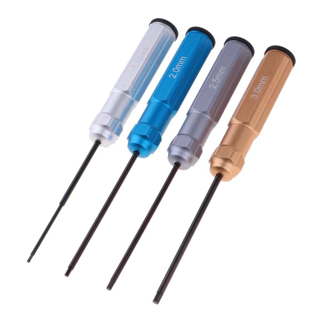 

1.5mm/2.0mm/2.5mm/3.0mm Hex Screw Driver for RC Helicopter Aircraft Tool Set