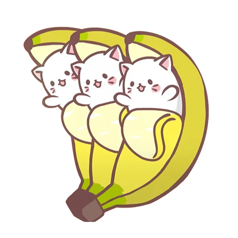 Kawaii Bananya шпилька с подвеской Кот типа &quotбанан&quot Букет Брошь милый короткая