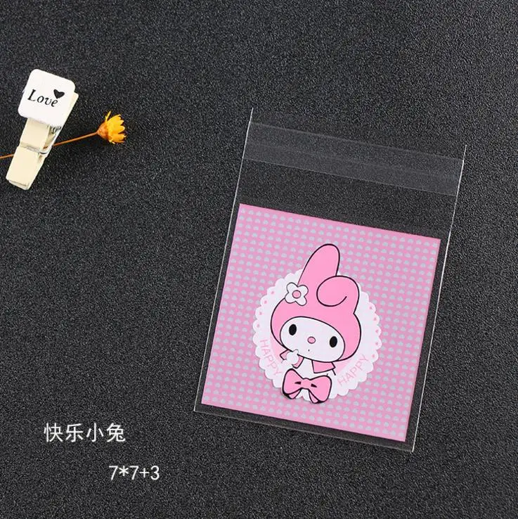 7*7cm cute mini cookie bags 100pcs Wedding Candy Bags Baby Party Supplies Decoration Mini Dessert | Дом и сад