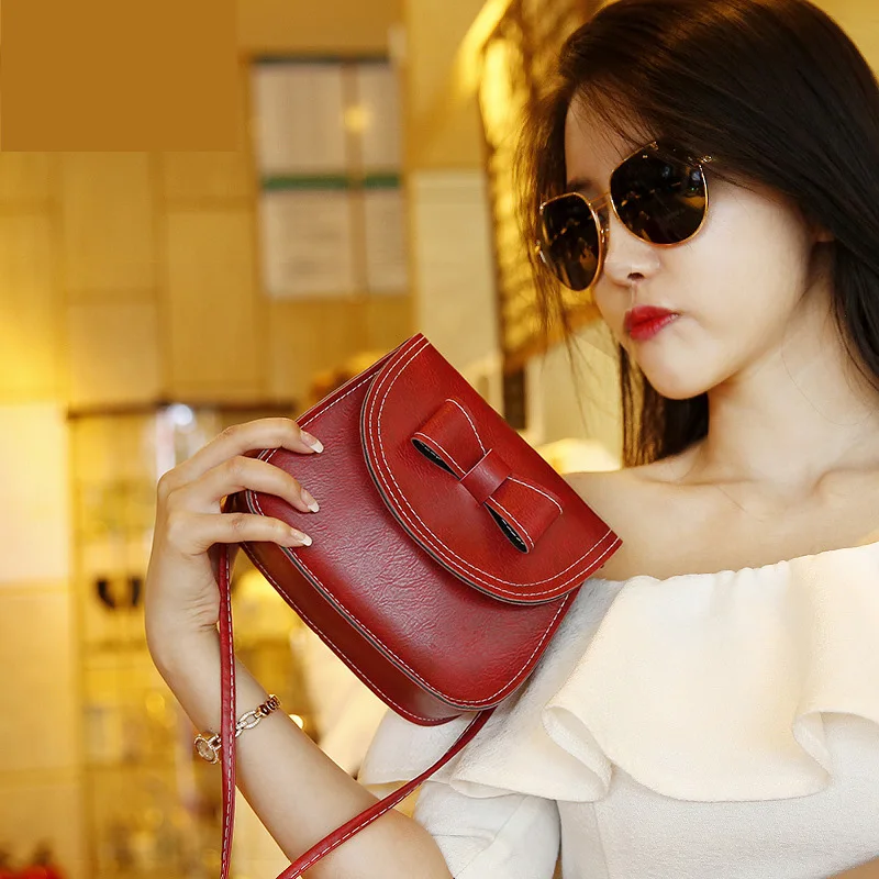 2018 новая мини сумка с бантом модная маленькая для мобильного телефона на одно