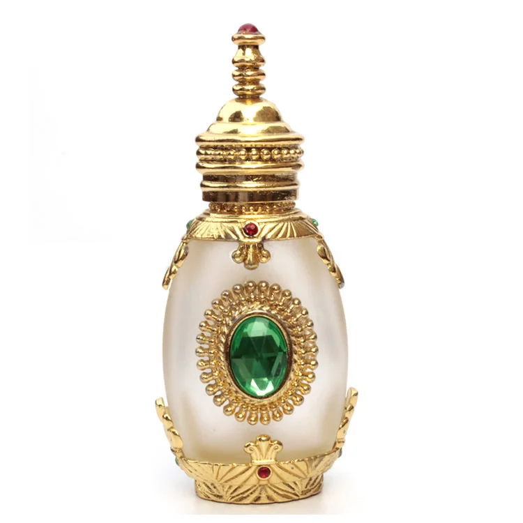 2pcslot High Quality Gold Middle East Essential Bottle For Oils Perfume Empty Glass Wedding Decor | Красота и здоровье