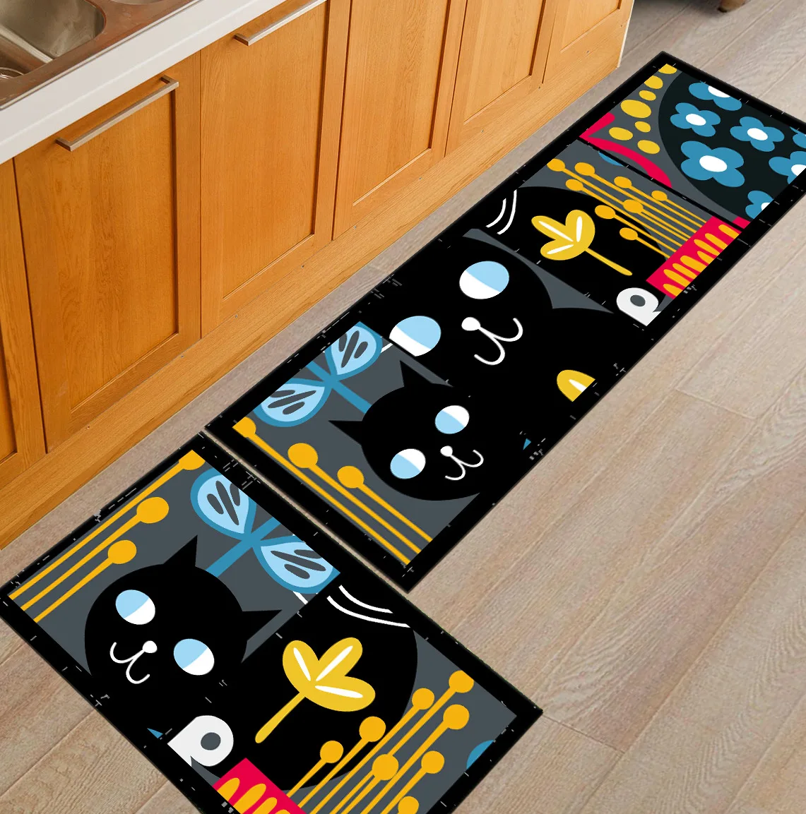Zeegle Мультяшные Коврики для кухни Нескользящие детской спальни коврики уличные