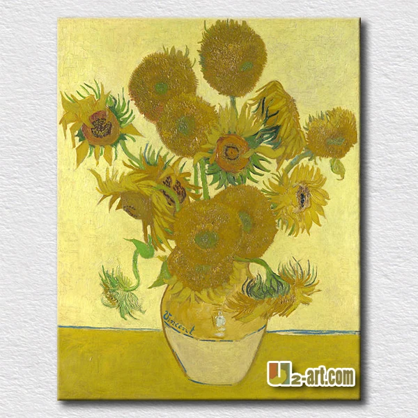 Beautiful sunflowers oil painting by Van Gogh famous impression paint for living room canvas art friends | Дом и сад
