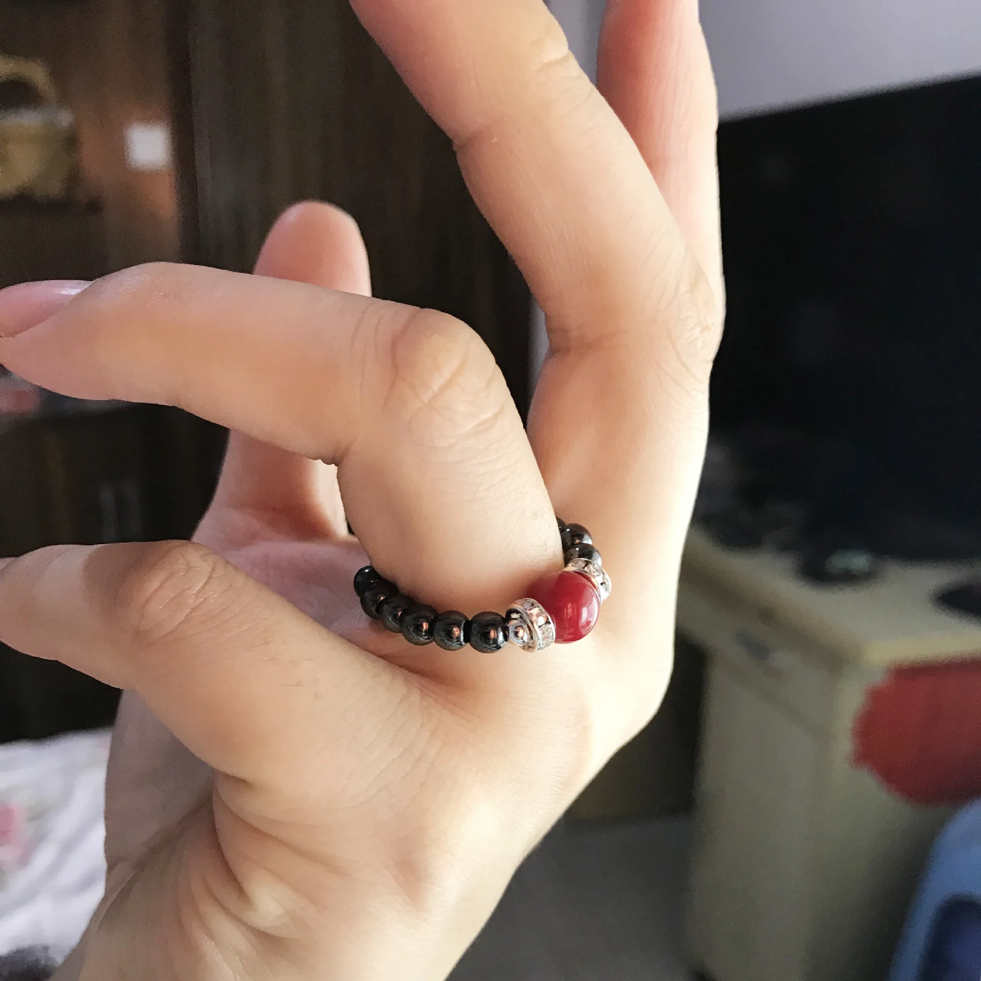 FFWFF Diy мужской s натуральный камень кристалл опал кольца из нержавеющей стали