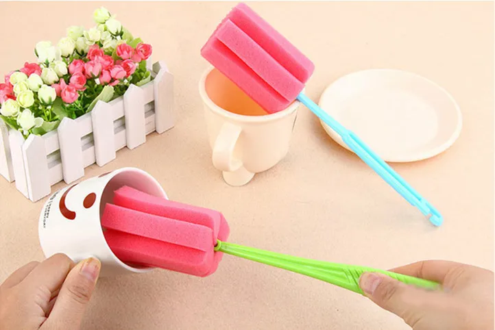 Щетка для мытья кухни щетка бокалов бутылок кофе чая стеклянных чашек случайный