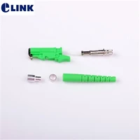 100pcs e2000 fiber optic connector kit upc apc made in china with metal shutter include ceramic ferrule1 0 factory ftthelink