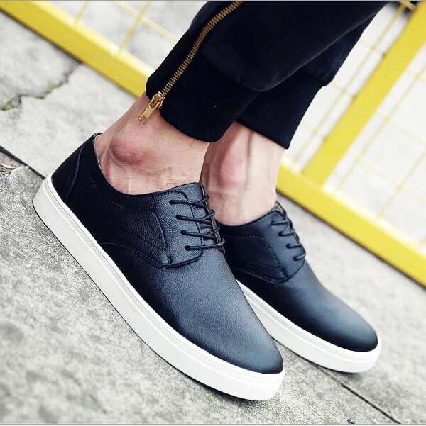 men shoes big size 48-38 EUR Genuine Leather Cozy Styles casual free shipping | Обувь