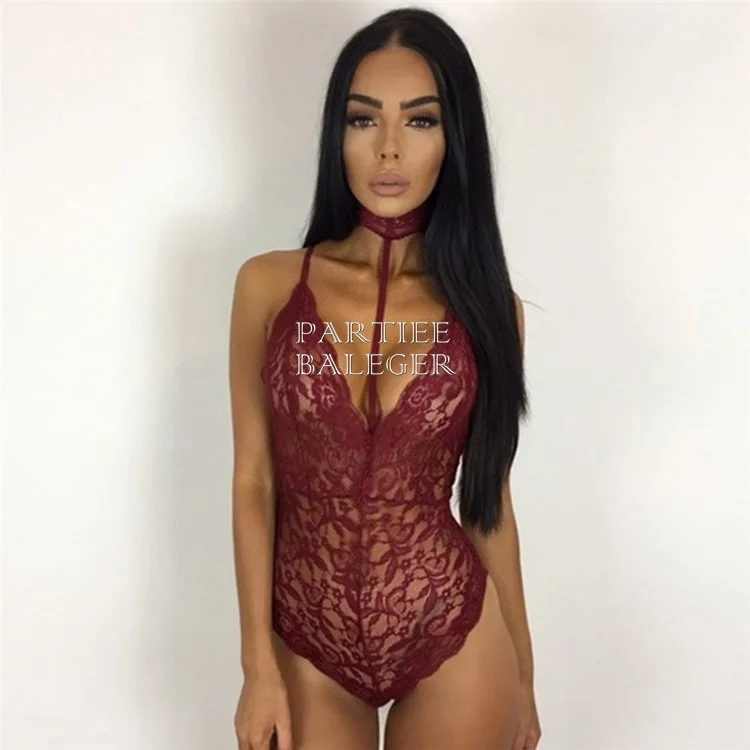 2019 новый летний модный цветочный кружевной чокер сексуальный глубокий v-образный