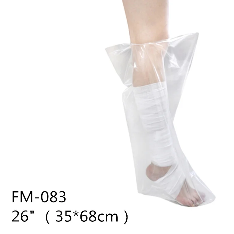 Jay Leg Arm литой защитный чехол водонепроницаемый многоразовый душ бинт для сломанных рук, запястья, Пальцы для ран и ожогов - Цвет: Foot L