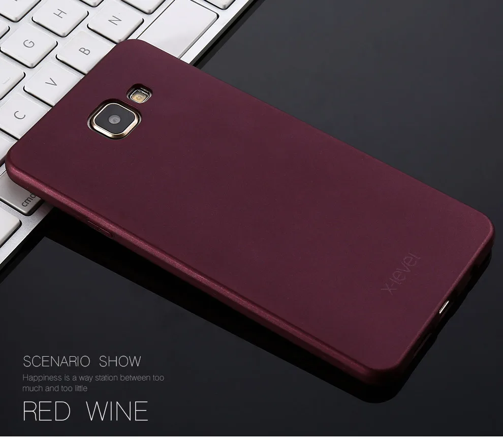 X-Level Silky TPU Phone Case For Samsung Galaxy A3 2017 A320 A320F Ultra Thin Protective Back Soft Cover |