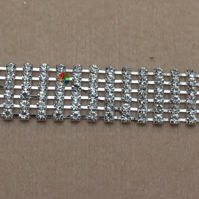 Цепочка Стразы с чешским хрусталем аппликация отделка Золотой и Серебряный