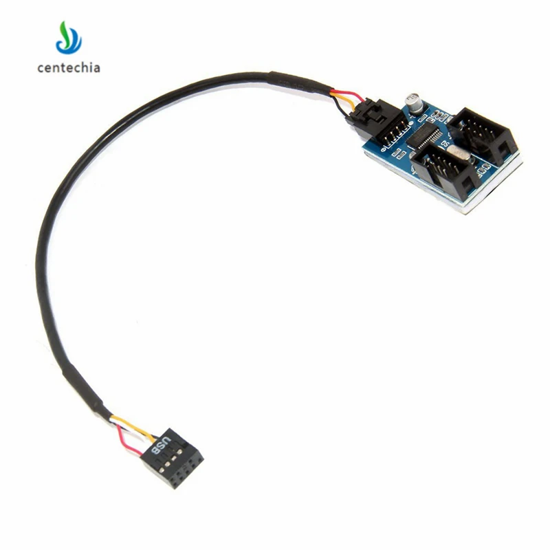 Centechia 1 шт. материнская плата USB 3. 0 9pin к 4 разделитель удлинитель PCB чипсет ПК Чехол