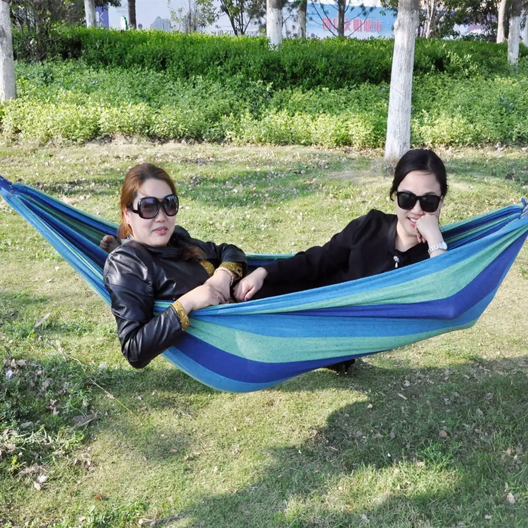 Портативный Открытый Гамак для кемпинга холщовые гамак путешествий полосатый