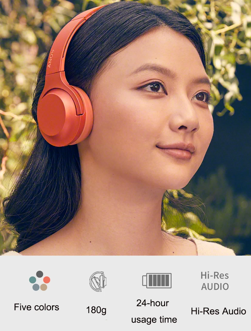 Оригинальные профессиональные наушники sony WH-H800 с длинными проводами 3 м наушники с шумопоглощающим эффектом для SamSung S8 MP3 официальный тест