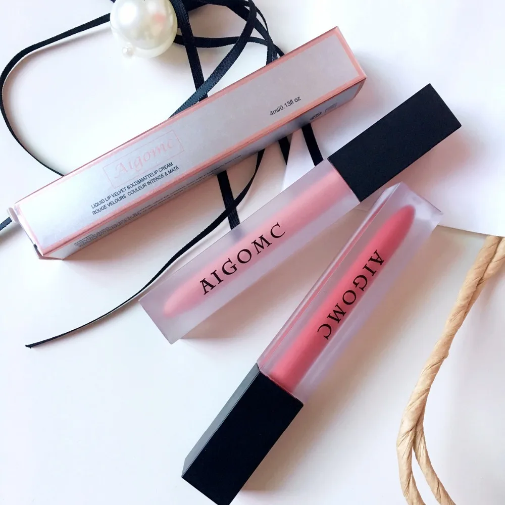 

AIGOMC Makeup Scrub Matte Non-stick Cup Mist Lipstick Waterproof Non-fading Long-lasting Moisturizer Lip Gloss