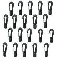 5mm 8mm 10pc 20pcs bungee shock cord quick connect hooks hanging ends clip for kayak canoe boat dinghy rib diy elastic cord rope