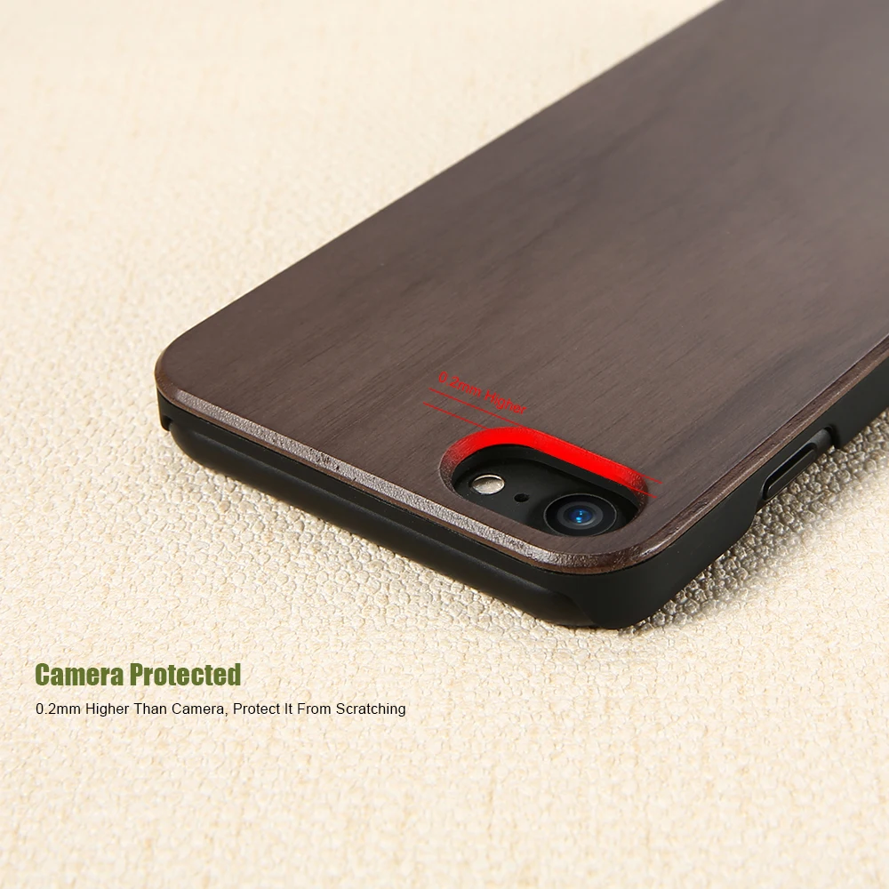 KISSCASE Real Wood Phone Cases For iPhone X Xs Max 7 8 Plus XR RetroBamboo 5 5S Se 6 6S Back Cover | Мобильные телефоны и