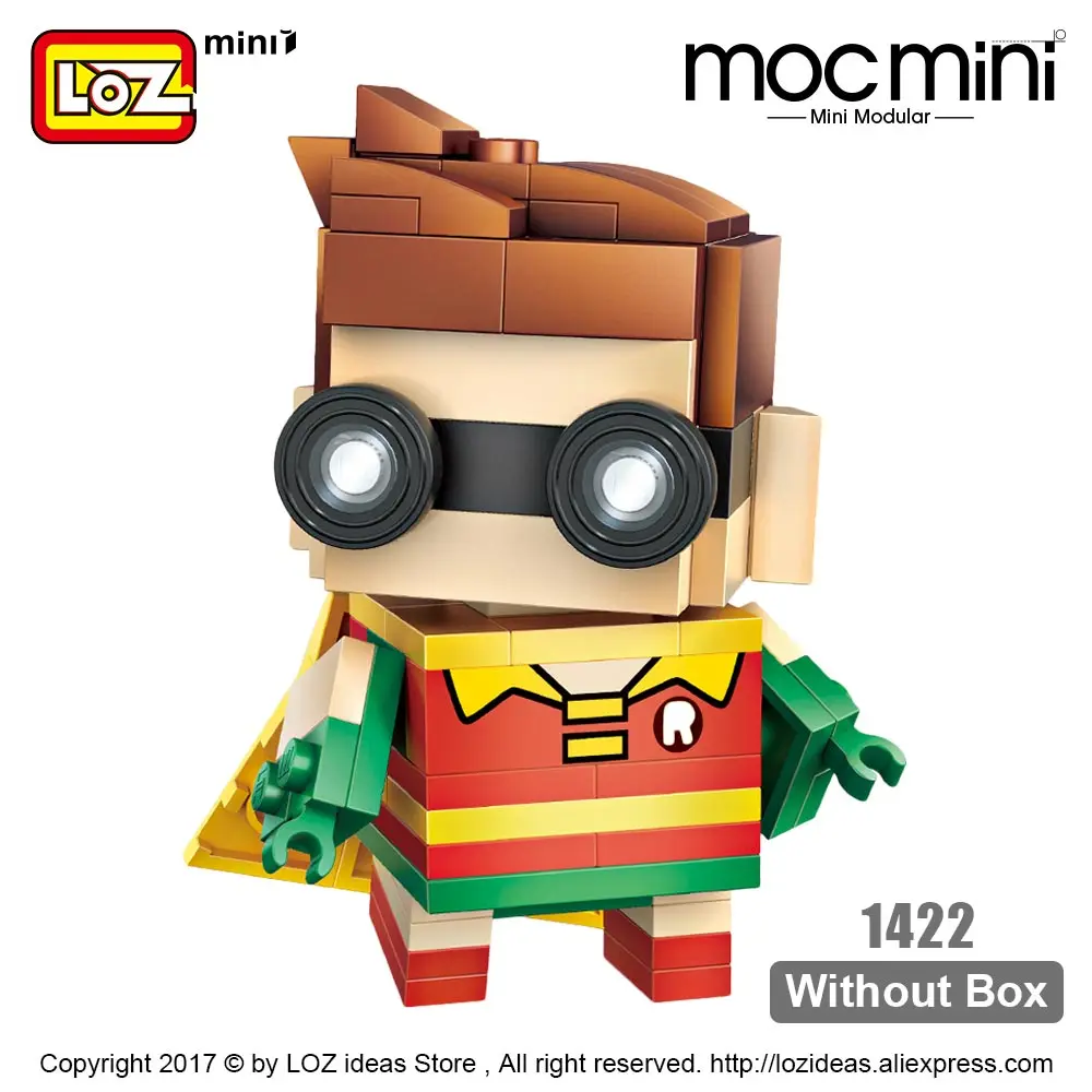 1422 Without Box Лоз мини-блоки Супер Герои Супергерои экшн-фигурка строительные сборочные игрушки и хобби brick Heads развивающие - Цвет: 1422 Without Box