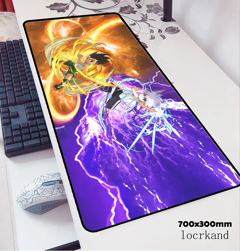 Большой коврик для мыши hunter x 700x300x3 мм игровой компьютерный геймпад пк с HD печатью