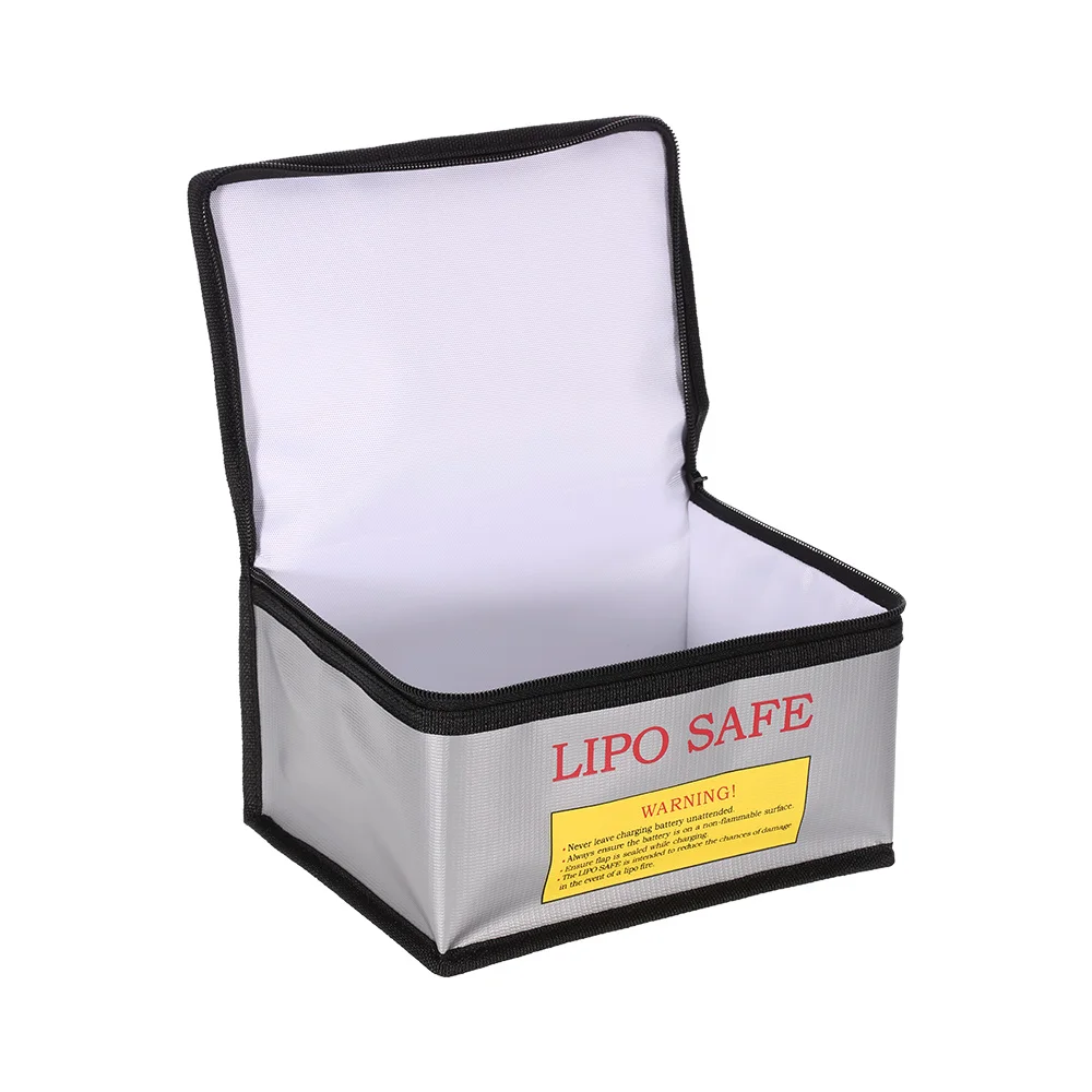 22 * 16 12cm High Quality Glass Fiber RC LiPo Battery Safety Bag Safe Guard Charge Sack Protection Box Silver | Игрушки и хобби