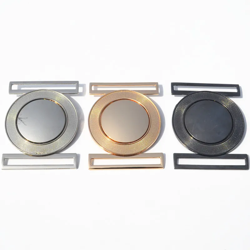 2sets metal belt interlock buckle for women dress coat DIY bag garment fashion decoration round buttons | Дом и сад